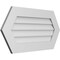 Ekena Millwork Half Round Surface Mount PVC Gable Vent w/ 3-1/2"W x 1"P Standard Frame, 34"W x 17"H GVPHR34X1701SN - alternate 5